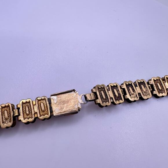 Antique Victorian Edwardian gold filled textured book chain 17.5" necklace - Picture 4 of 9